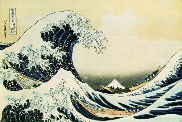 Katsushika Hokusai, The Great Wave Off Kanagawa from "Thirty-six Views of Mount Fuji"; 1823-29, Metropolitan Museum of Art, New York
